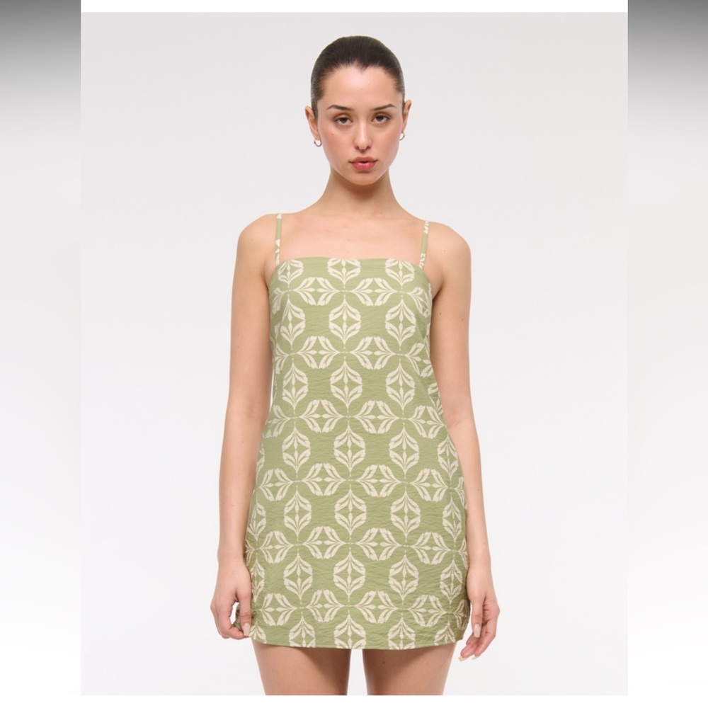 Abercrombie Green Slip Skort Dress